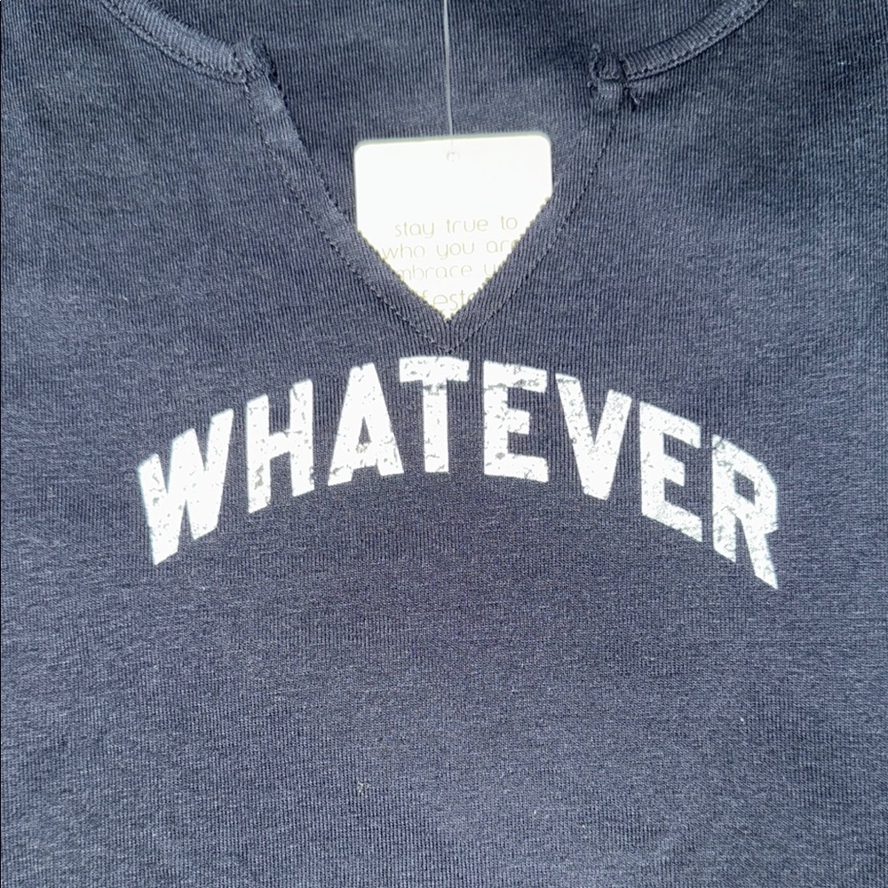 Black 'Whatever' tank top